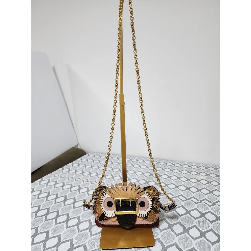 Burberry Owl Chain-Linked Crossbody Bag Multicolored - Picture 1 of 15